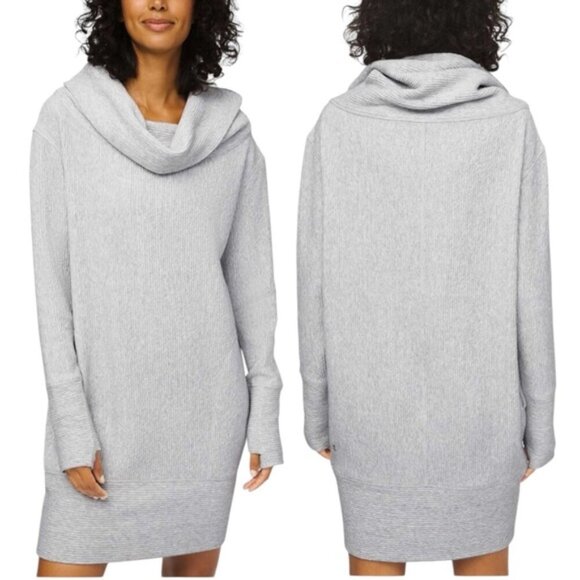 Lululemon Along the Way Dress XXS Heathered Core Ultra Light Grey - Picture 1 of 14